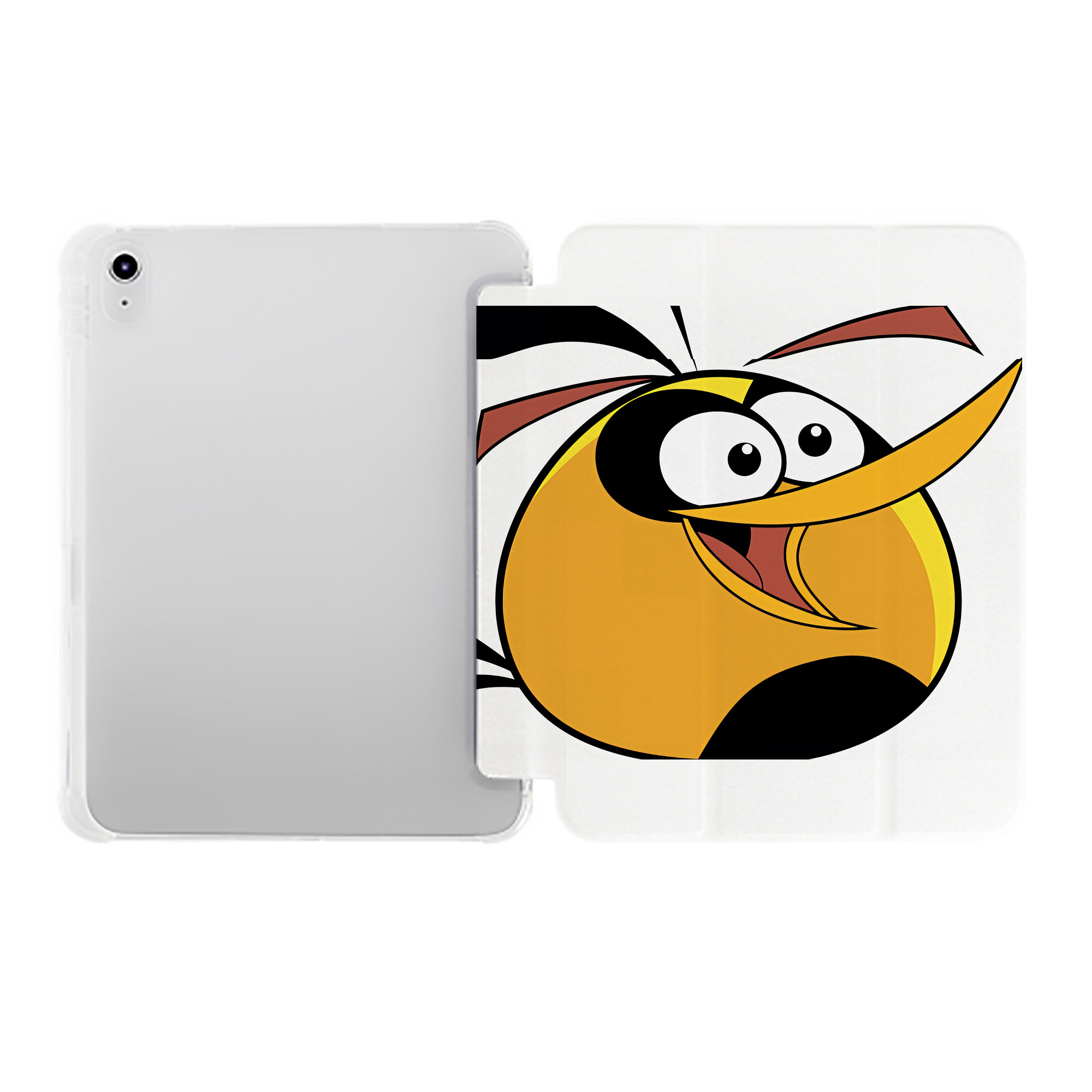 （画像用） Angry Birds アングリーバード IPad ケース ペン収納付き 三つ折りスタンド PUレザー×シリコン 対応機種9.5/10.5/10.9インチ